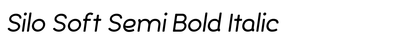 Silo Soft Semi Bold Italic